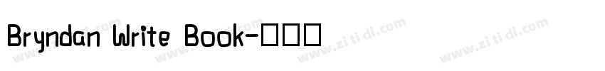 Bryndan Write Book字体转换